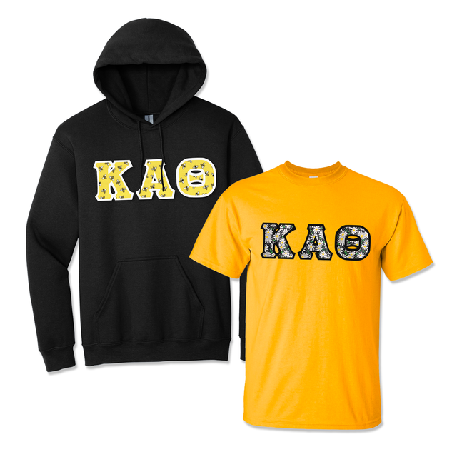 Greek Letter Hoodie and T-Shirt, Package Deal - TWILL