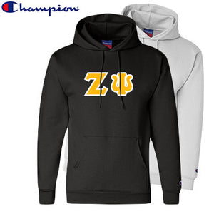 Zeta Psi Champion Powerblend® Hoodie, 2-Pack Bundle Deal - Champion S700 - TWILL