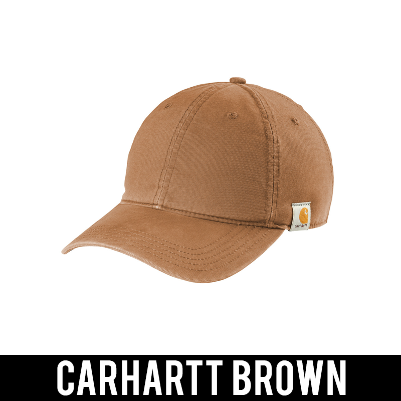 Carhartt® Greek Canvas Adjustable Hat, 2-Color Greek Letters - CT103938 - EMB