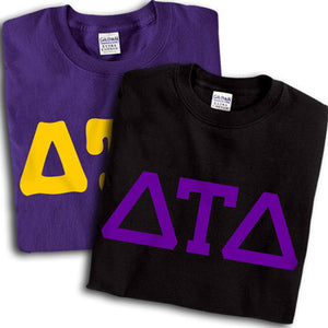 Delta Tau Delta T-Shirt, Printed 10 Fonts, 2-Pack Bundle Deal - G500 - CAD