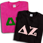 Delta Zeta T-Shirt, Printed 10 Fonts, 2-Pack Bundle Deal - G500 - CAD