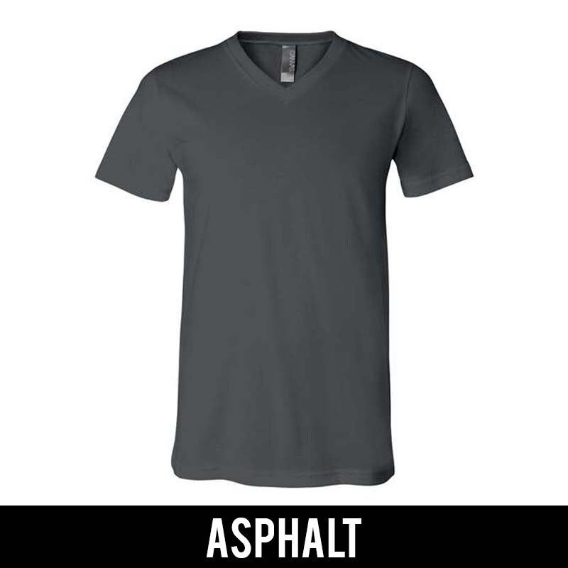 Alpha Tau Omega Fraternity V-Neck T-Shirt (Vertical Letters) - Bella 3005 - TWILL