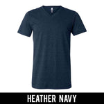 Alpha Phi V-Neck Shirt, Horizontal Letters - 3005 - TWILL