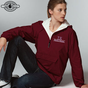 Sigma Kappa Pullover Jacket, Bar Design - Charles River 9905 - EMB