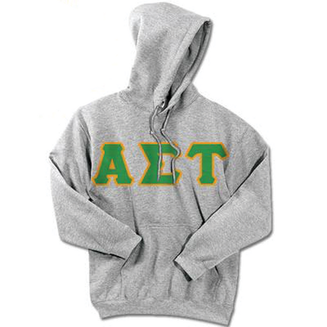Alpha Sigma Tau Standards Hooded Sweatshirt - G185 - TWILL