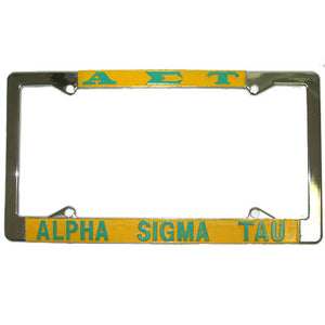 Alpha Sigma Tau License Plate Frame - Rah Rah Co. rrc