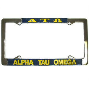 Alpha Tau Omega License Plate Frame - Rah Rah Co. rrc