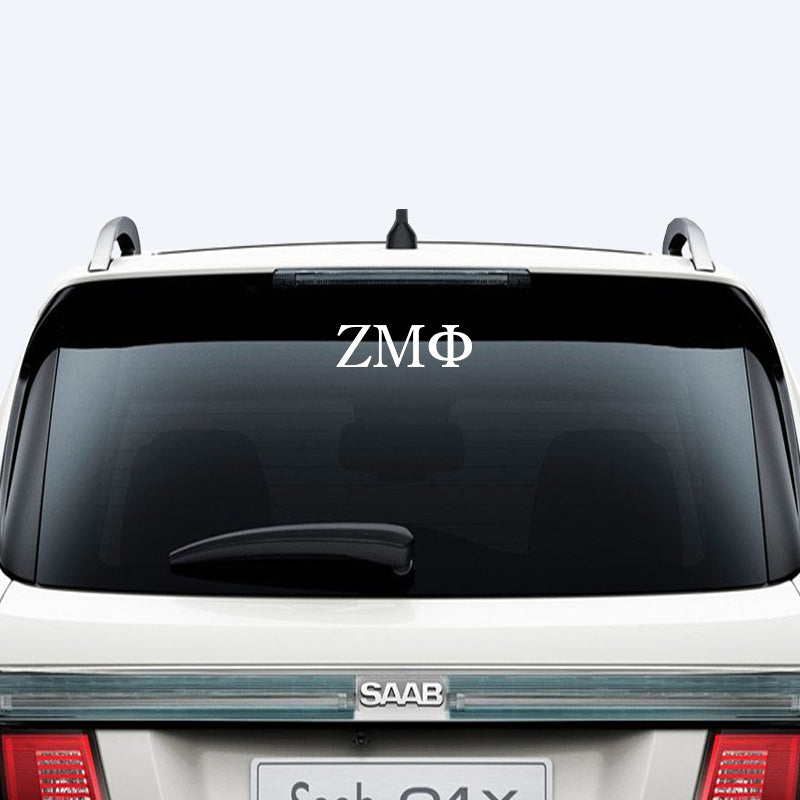 Zeta Mu Phi Car Sticker - CAD