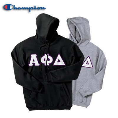 Alpha Phi Delta Champion Powerblend® Hoodie, 2-Pack Bundle Deal - Champion S700 - TWILL