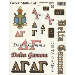 Delta Gamma Multi-Cal Stickers