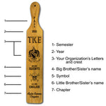 Greek Traditional Branded Paddle - 100-O - LZR