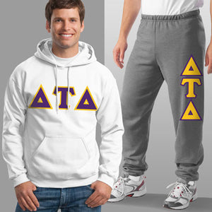 Delta Tau Delta Hoodie and Sweatpants, Package Deal - TWILL
