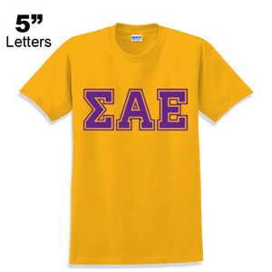 Fraternity T-Shirt, Printed Varsity Letters - G500 - CAD