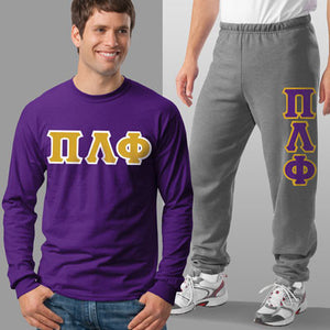 Pi Lambda Phi Long-Sleeve and Sweatpants, Package Deal - TWILL