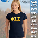 Phi Sigma Sigma Ladies' Softstyle Printed T-Shirt - Gildan 6400L - CAD
