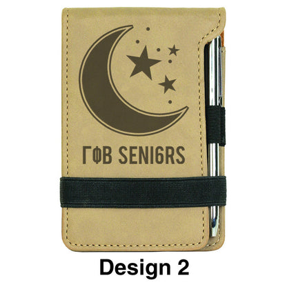 Custom Graduation Leather Notepad with Pen - GFT214 - LZR
