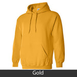 Alpha Omicron Pi Hooded Sweatshirt, 2-Pack Bundle Deal - Gildan 18500 - TWILL