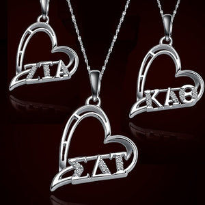 Sorority Heart Charms with Stones - GSTC-HeartCharm