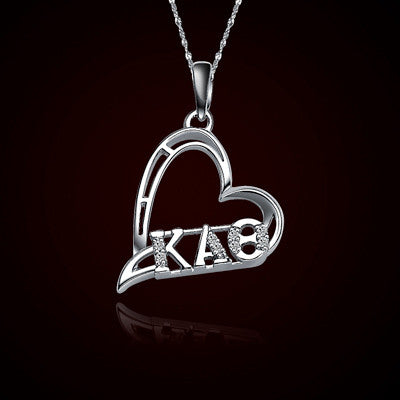 Kappa Alpha Theta Sorority Heart Charm - GSTC-HeartCharm