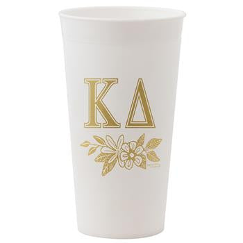 Kappa Delta Gold Printed Tumbler - Alexandra Co. a3015