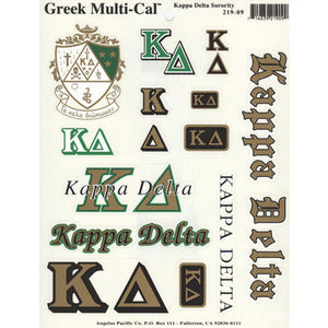 Kappa Delta Multi-Cal Stickers