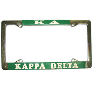 Kappa Delta License Plate Frame - Rah Rah Co. rrc