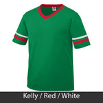 Kappa Delta V-Neck Jersey with Striped Sleeves - 360 - TWILL