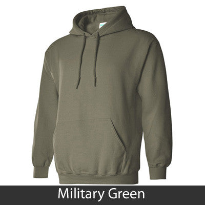 Gamma Phi Omega Hooded Sweatshirt, 2-Pack Bundle Deal - Gildan 18500 - TWILL