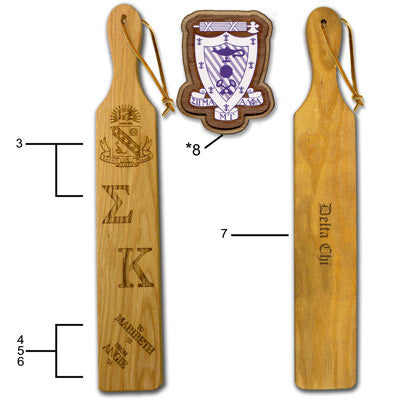 Greek Traditional Custom Branded Paddle - 100-O - LZR
