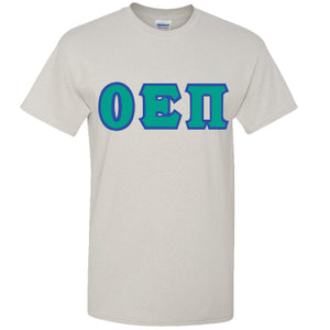 Omicron Epsilon Pi Letter T-Shirt - G500 - TWILL