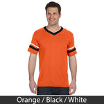Theta Xi V-Neck Jersey with Striped Sleeves - 360 - TWILL