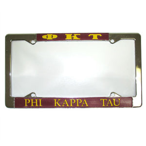 Phi Kappa Tau License Plate Frame - Rah Rah Co. rrc
