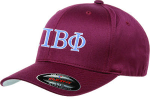 Pi Beta Phi Flexfit Fitted Hat, 2-Color Greek Letters - 6277 - EMB