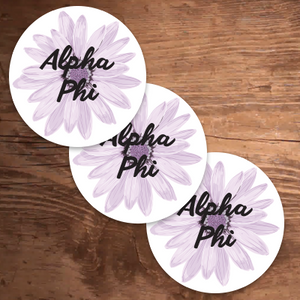 Purple Flower Sticker, Set of 3 - DIG