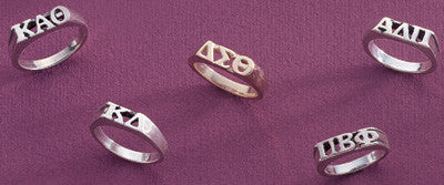 Sorority Block Letter Ring - Campus ID cidR09