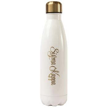 Sigma Kappa Stainless Steel Shimmer Water Bottle - a3001
