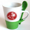 Alpha Gamma Delta Sorority Coffee Mug with Spoon - 6150
