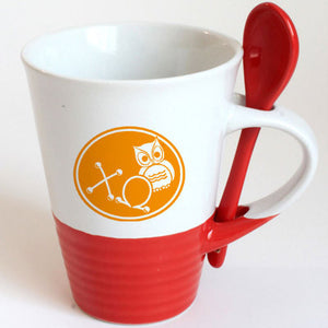 Chi Omega Sorority Coffee Mug with Spoon - 6150