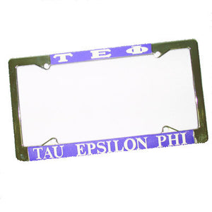 Tau Epsilon Phi License Plate Frame - Rah Rah Co. rrc