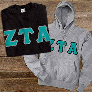 Zeta Tau Alpha Hoodie and T-Shirt, Package Deal - TWILL