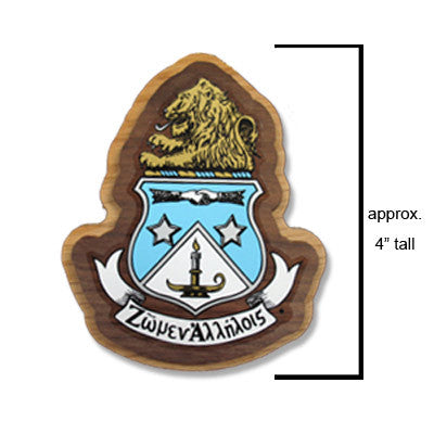 Alpha Delta Pi Large Wooden Crest