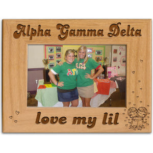 Alpha Gamma Delta Love My Lil Picture Frame - PTF157 - LZR