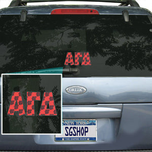 Alpha Gamma Delta Mascot Car Sticker