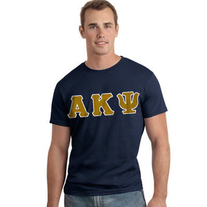 Alpha Kappa Psi Letter T-Shirt - G500 - TWILL