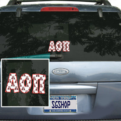 Alpha Omicron Pi Mascot Car Sticker