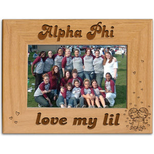 Alpha Phi Love My Lil Picture Frame - PTF157 - LZR