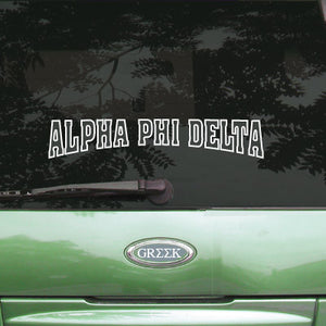 Alpha Phi Delta Stadium Sticker - Angelus Pacific apsc