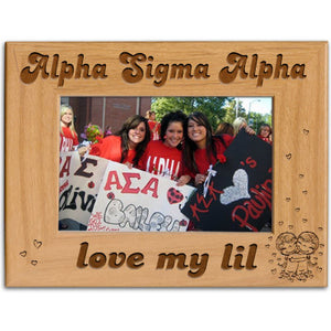 Alpha Sigma Alpha Love My Lil Picture Frame - PTF157 - LZR