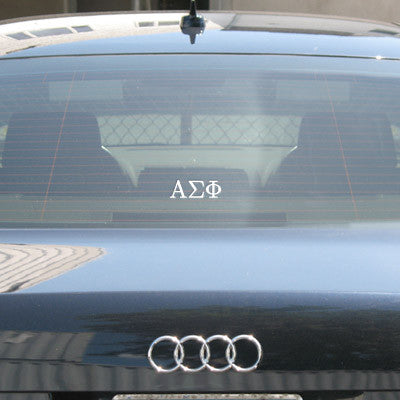 Alpha Sigma Phi Car Window Sticker - compucal - CAD