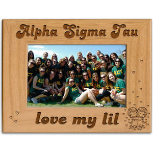 Alpha Sigma Tau Love My Lil Picture Frame - PTF157 - LZR